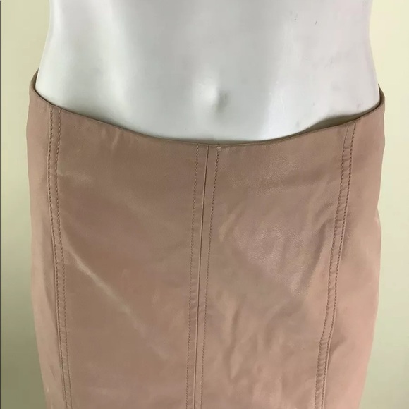 Free People Sz 6 Modern Femme Vegan Suede Mini Skirt In Rose Pink Rayon - Picture 3 of 9